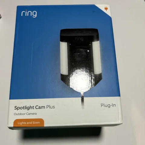 NEW! Ring Spotlight Cam Plus, Battery Two-Way Talk, Color Night Vision and Siren