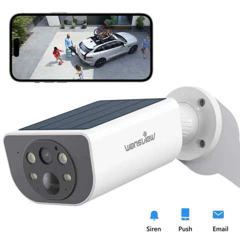Wansview 2K 3MP Wireless IP Camera WIFI Outdoor Smart Home Solar Security Camera