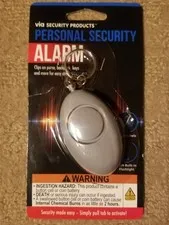 Via Personal Security Alarm Keychain 100dB Siren w/ LED Light | Safety Device