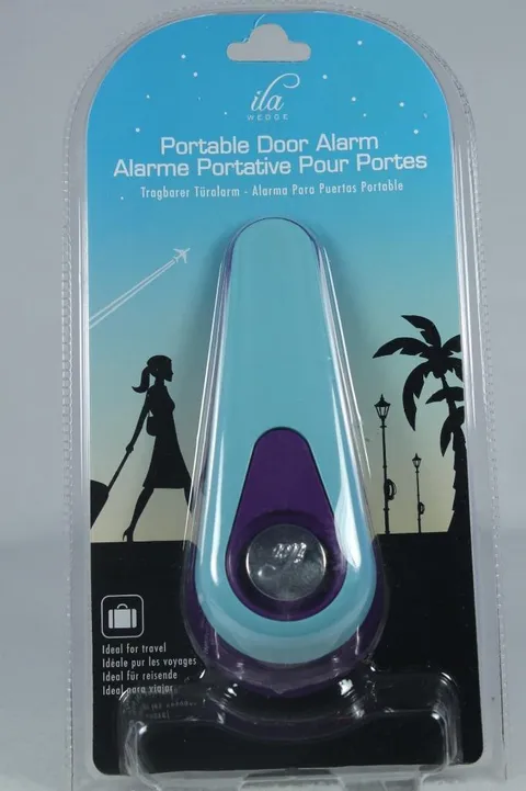 Portable Door Wedge Alarm By Perfect Solutions #ILAWEDG01 NEW In Package!