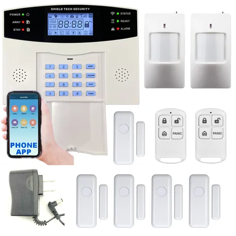 Wireless Cellular Alarm System for Home or House, Call, Text, & Smart Phone App