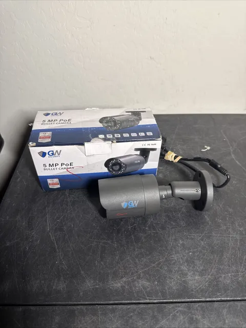 5MP  PoE IP Weatherproof Outdoor Indoor Bullet Camera GW-5035IP Lot Of 2 READ
