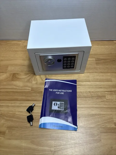 Small Safe Box Digital Electronic Security w/Keypad Fire Proof for Home Office