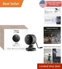 Indoor Outdoor Security Camera - 2K HD Night Vision HomeKit Compatible