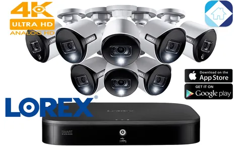 🔥Lorex Smart 4K ultra HD 16-Channel 2TB DVR 8-4k Cameras Bullet Security System