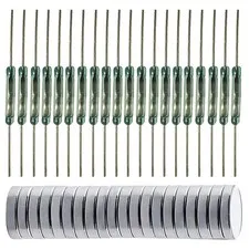 20pcs Glass Reed Switch Reed Contact Normally Open (N/O) Magnetic Induction S...