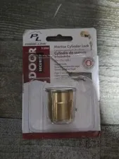 PRIME-LINE E 2562 MORTISE CYLINDER 1-1/4" SOLID POLISHED BRASS 5PIN TUMBLER LOCK