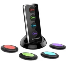 Key Finder Wireless RF Locator with 80dB+ Loud Beep & LED Light, 131ft Range,...