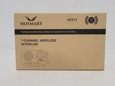 Hosmart HY777 7-Channel Wireless Intercom System, 1/2 Mile Range