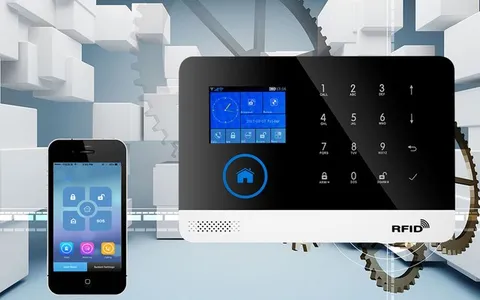 Wifi GSM TFT display quad band home security alarm systems Kit SIM SMS Alarm