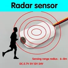 Mini Radar 360 Degree Sensor Switch Smart Home Motion Detector Glass Penetration