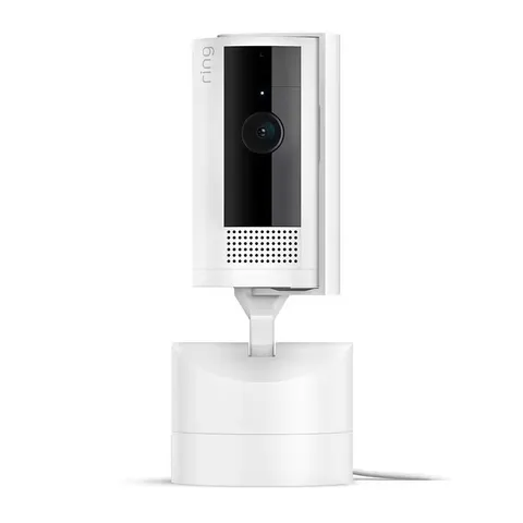 Ring Pan-Tilt Indoor Cam with 360° Pan, Live View, 2-Way Talk, White