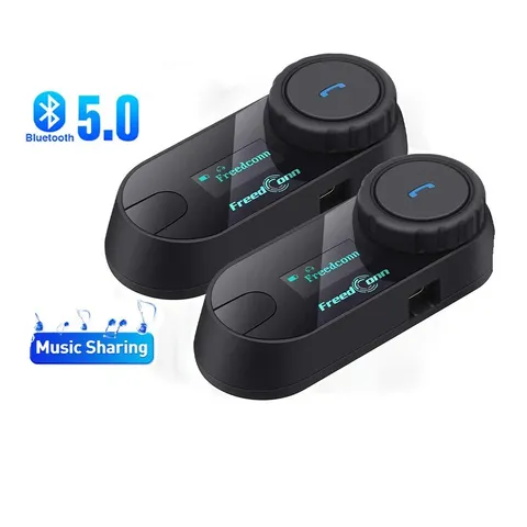 Bluetooth Motorcycle Helmet Intercom Headset Wireless Communication Interphone