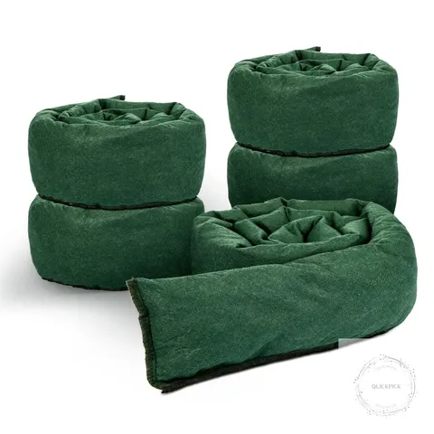 5 Pcs Water Barrier 5 ft x 6.5 Inch Flood Barriers for Home Reusable Absorbent
