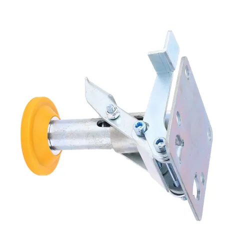 Trolley Brake Floor Lock Iron Galvanized Trolley Cart Lock With TPU Pad For 3in