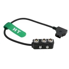D-tap to 3 x 0B 2-pin Female Power Splitter Cable Adapter for Monitor Video T...