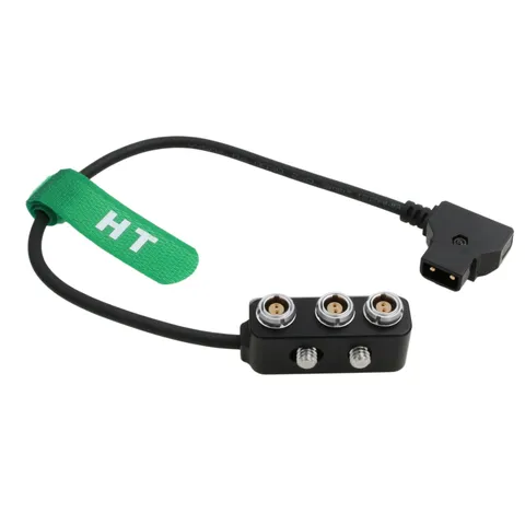D-tap to 3 x 0B 2-pin Female Power Splitter Cable Adapter for Monitor Video T...