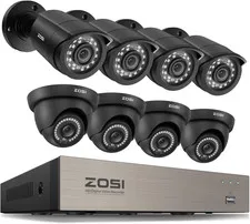 8 Camaras De Seguridad Wifi Exterior 1080P Inalambrica Con Vision Nocturna Video