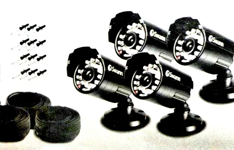 4pk w/ BNC's / Swann SWPRO-510CAM / 540 TVLs  / Viewing Angle of 60° w/ Power