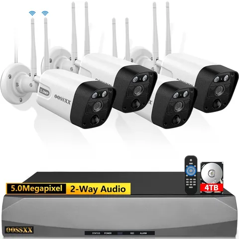 (2026 Update 120 Days Storage) Wireless WiFi Outdoor Security Camera System w...