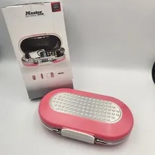 Master Lock Safe Space 5900D Combination Portable Safe Pink Mobile Security