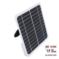 20W 5V Solar Panel with 9.8ft Cable for Security Camera Outdoor | Water Proof,