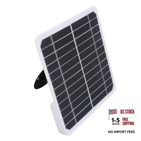 20W 5V Solar Panel with 9.8ft Cable for Security Camera Outdoor | Water Proof,