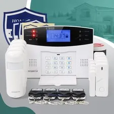 HOMSECUR Wireless &wired WIFI 4G SMS Autodial Burglar Alarm System SOS Intercom