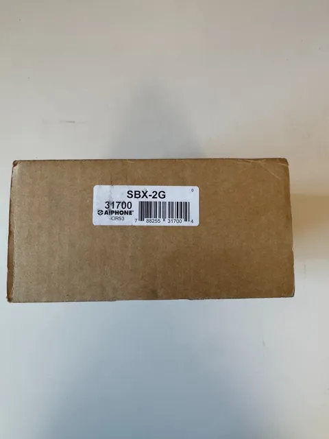 (New in box) Aiphone SBX-2G Stainless Steel Outdoor Back Surface Mount Box