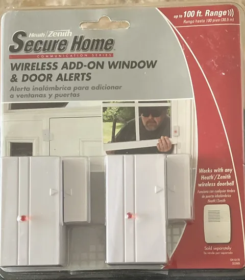 Heath/Zenith Secure Home Wireless Battery Window/Door Alert Sensors 2-Pack