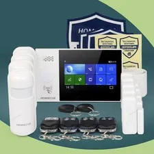 HOMSECUR Wireless WIFI 4G GSM RFID LCD Burglar Intruder Alarm System