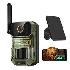 4G LTE Cellular Solar , 1080p Trial with Night Vision Motion Activated, 2-Way...