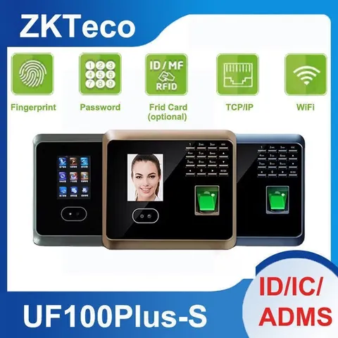 ZKTeco UF100Plus-S WiFi Biometric Fingerprint Face Recognition Time Attendance
