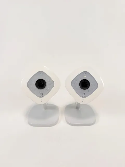 (Qty 2) Arlo Q Netgear VMC3040 1080p Security Camera No Power Adapters!
