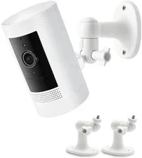 Lucrave 360° Camera Wall Mount for Ring Stick Up Cam, 2-Pack White