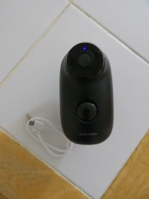 KamTron Wireless Rechargeable Battery Powered Security Camera w/MicroSD card