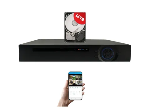 16 Channel H.265 DVR with 16TB HDD CCTV Security Surveillance Video Recorder