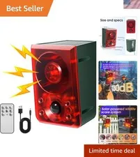 130dB Solar Motion Sensor Alarm: Custom Alerts & Wildlife Deterrence Solution