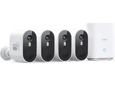 AOSU C6P2AH11 4 Piece Kit Security Cameras Wireless Outdoor Home System- New
