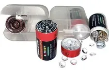 Battery Diversion Safe (2) D Size Decoy Stash Safes and Fool Proof Security Case