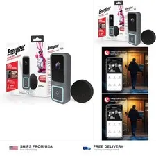 Energizer Smart Doorbell & Chime, Wired 1080p Video Doorbell Security Camera,...