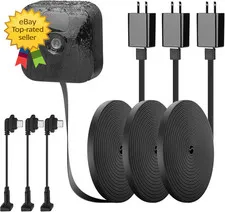 3 Pack 25Ft 7 5M Outdoor Power Cord Cable for Blink Outdoor Cameras