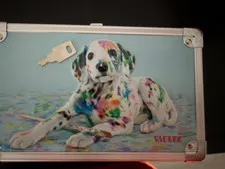 dog box with lock and key good condition from target