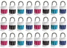 Master Lock 1535DWD Vertical Resettable Word Combination Lock - Pack of 24
