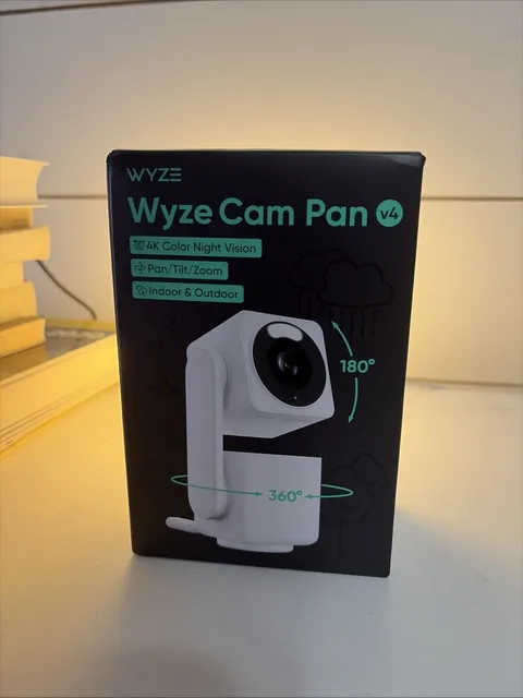Wyze Smart Security Camera Cam Pan v4 4K, Indoor/Outdoor Camera with Color
