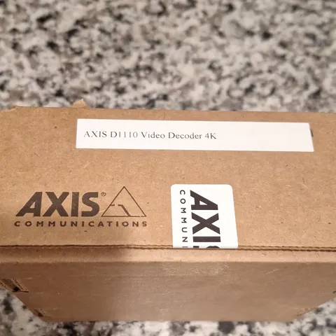 Axis D1110 Video Decoder Black - 4K Resolution