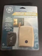 New GE Wireless Indoor Outlet Receiver With Key Chain Transmitter