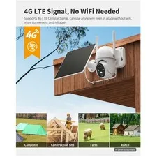 4G LTE Cellular Security Camera Includes SIM CardS