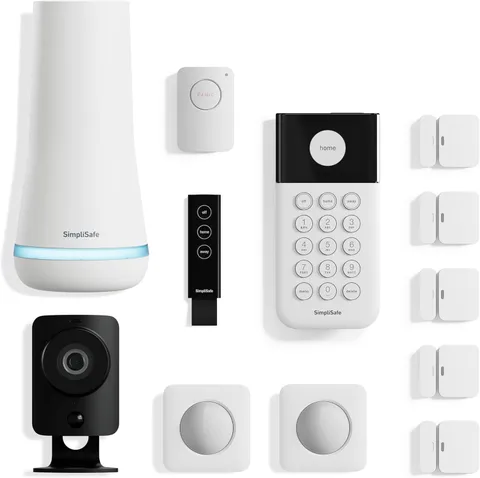 Simplisafe 12 Piece Wireless Home Security System W/Hd Camera - Optional 24/7 Pr