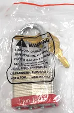 Lion Locks Padlock Long Shackle 1-7/8" Laminated Steel 40mm A389 Stainless Steel